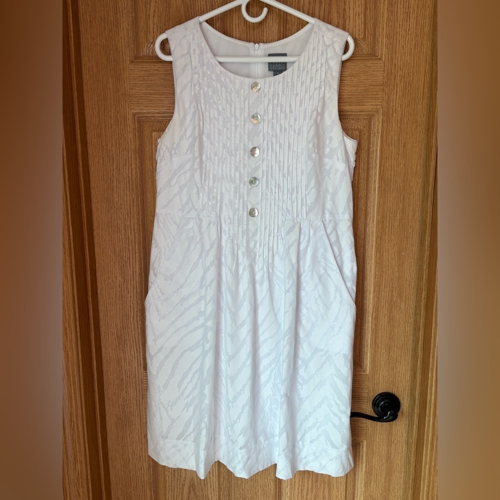 Rabbit Rabbit Rabbit Design sleeveless subtle A line silhouette dress wns 12
